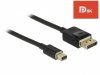 Delock Kabel Displayport Mini - Displayport 2m M/M v1.4 8K czarny